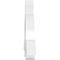 Ekena Millwork Ericson Architectural Grade PVC Gable Bracket, 60"W x 25"H x 4"D x 6"F, 10/12 Pitch GBP060X25X0406ERI00 - alternate 3